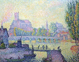 View of the Bridge of Auxerre, 1902
